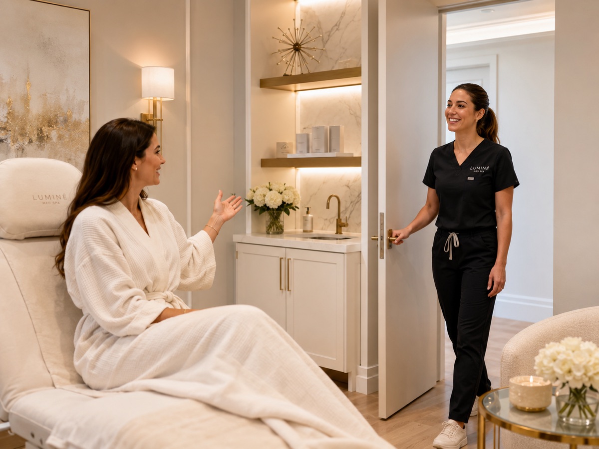 A calm, comfortable wellness setting
